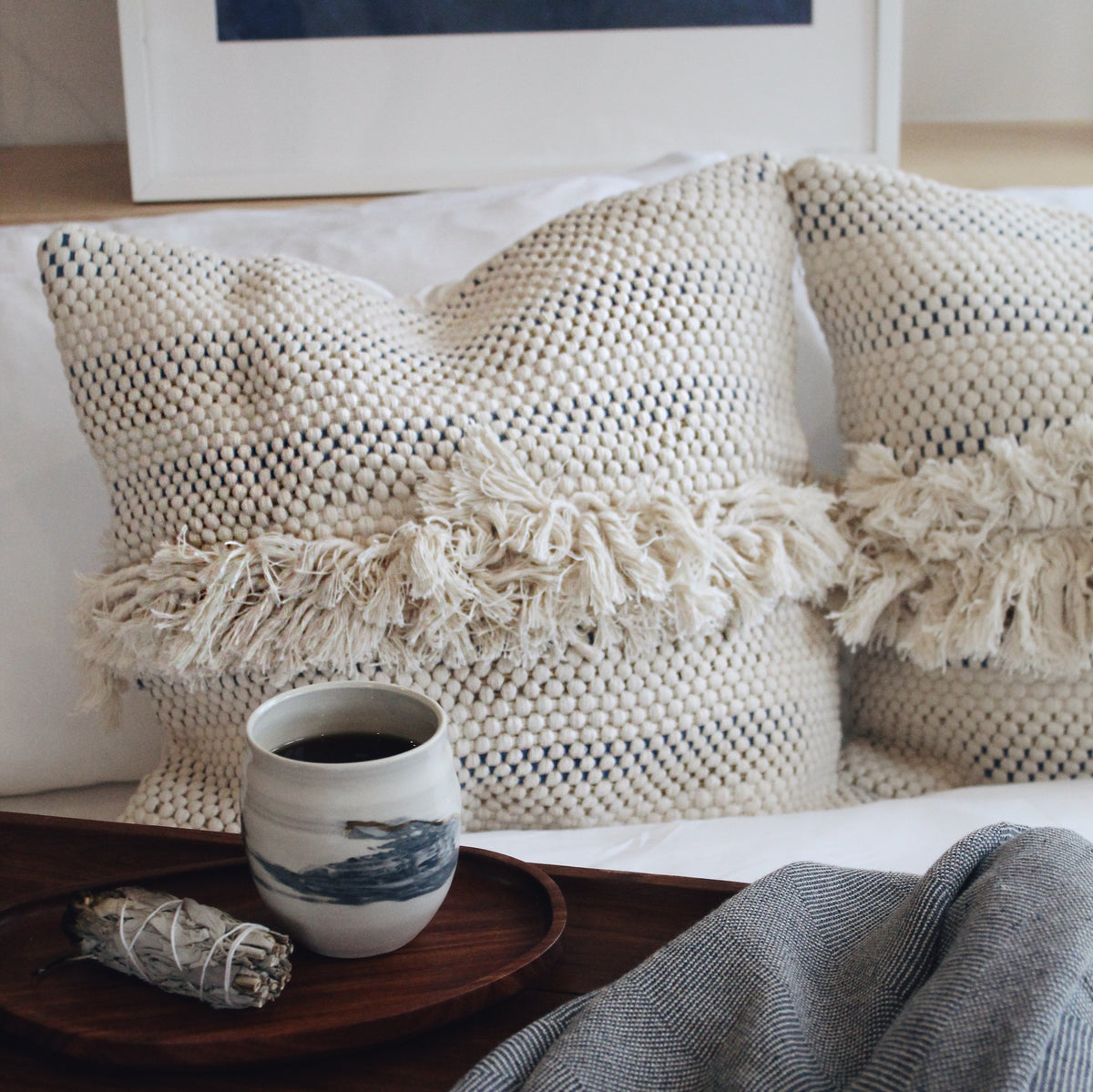 Maguey Handwoven Square Pillow | HiEnd Accents