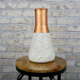 Marble + Copper Beaker Vase