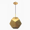 Brass geometric pendant light 